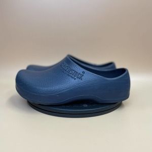 Birkenstock Womens Super-Birki Shearling Blue Round Toe Slip On Clogs Size US 8